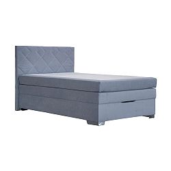 Boxspring Postel Johana 120x200, Šedě Modrá