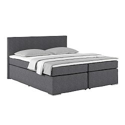 Postel Boxspring Nero 180x200 Cm, Šedá