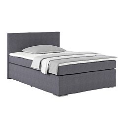 Postel Boxspring Nero Pl: 140/200cm, Tmavě Šedá