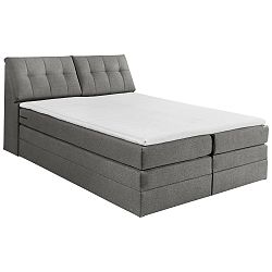 Postel Boxspring Space 2 180x200cm Světlešedá