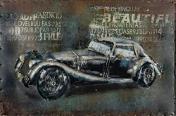 Auto veterán 60x40 cm, vintage