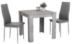 Duo, šedý beton/šedá ekokůže
