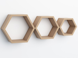 Hexagon, dub sonoma - pouze na osobní odběr
