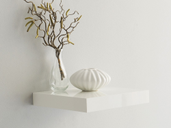 Shelvy 23,5 cm, bílá lesk