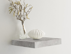 Shelvy 23,5 cm, šedý beton