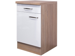 Valero US50, dub sonoma/bílý lesk, šířka 50 cm