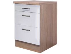 Valero USA60, dub sonoma/bílý lesk, šířka 60 cm