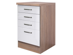 Valero USSA50, dub sonoma/bílý lesk, šířka 50 cm