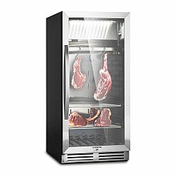 Klarstein Steakhouse Pro 233, lednice na zrání masa, 233 l, 1 zóna, 1-25 °C, dotykové ovládání, panoramatické okno