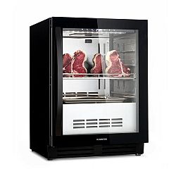 Klarstein Steakhouse Pro 98 Onyx, lednice na zrání masa, 98 l, 1 zóna, 1-25 °C, dotykové ovládání, panoramatické okno