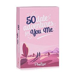 Spielehelden 50 Date Adventures for You & Me, karetní hra pro páry, 50 karet v angličtině
