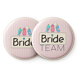 Spielehelden Odznaky  Sweet Bride na holčičí rozlučku se svobodou 12 odznaků 5,6 cm extra velký dárek pro rozlučku se svobodou