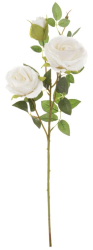 Růže s poupětem 65 cm, bílá